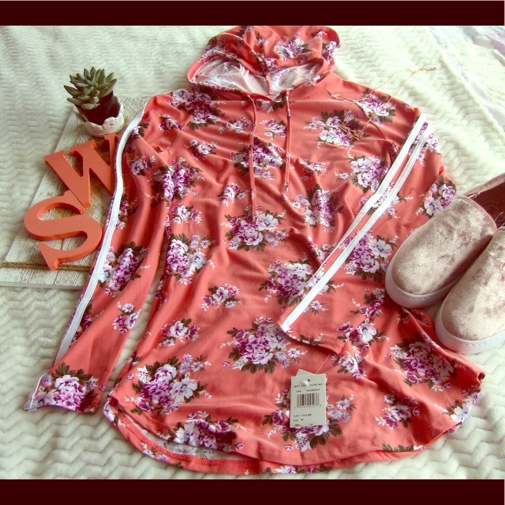 Ultra Flirt Flowered Long Sleeve Top Super Soft